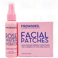 Bundle - Corners of Eyes & Mouth Facial Patches with Rose Water Spray - Frownies UK
